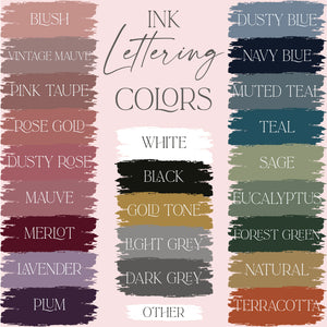 a poster with different colors of ink