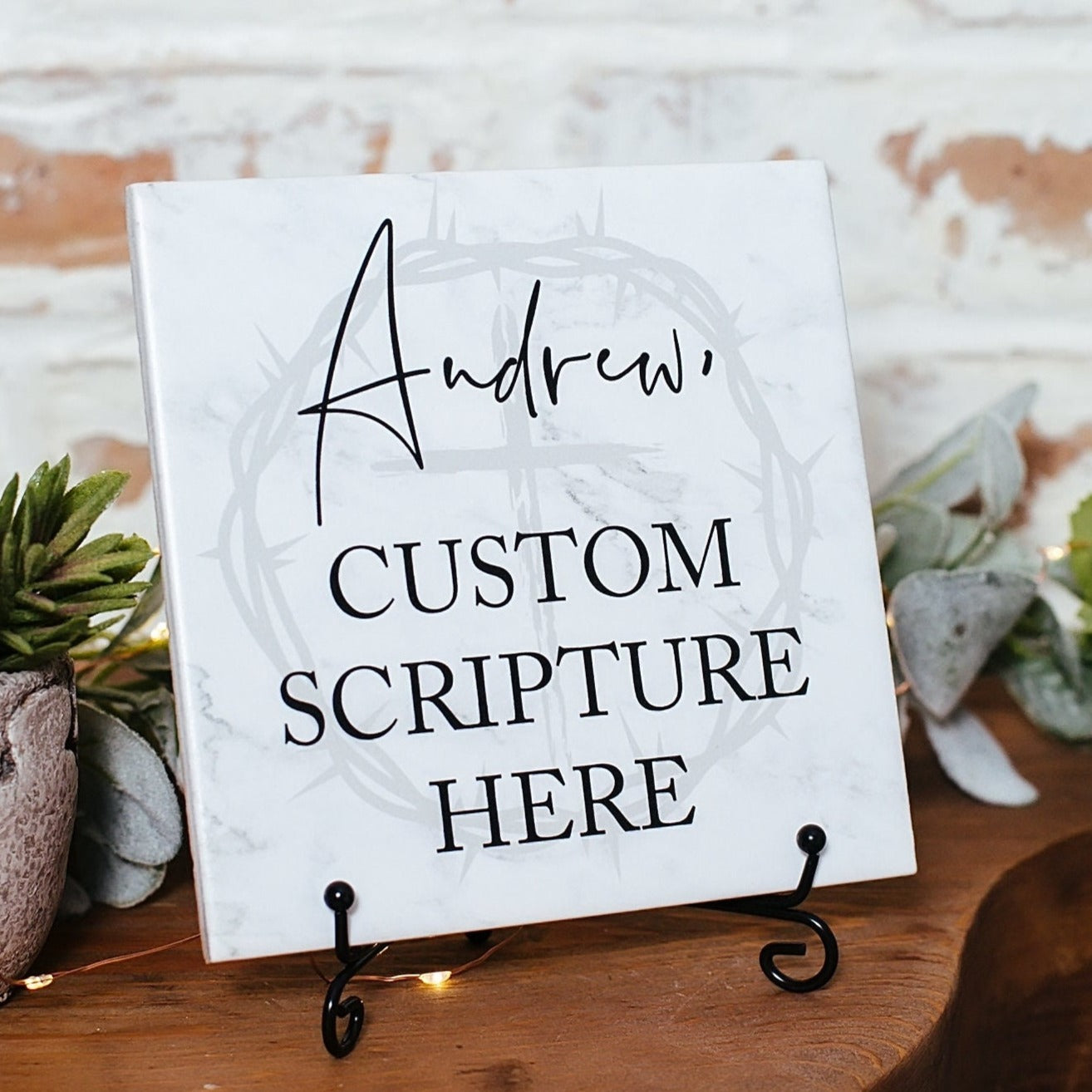Personalized Custom Bible Verse SCRIPTURE Christian Gifts For Men Teens Boys, Encouraging Sign, Christening Christening Graduation Ideas
