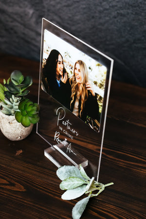 Personalized Photo Plaque w Stand, Best Friends Forever Gift, Gift for Her, Gift for Him, Photo Collage, Personalized Photo Memorial