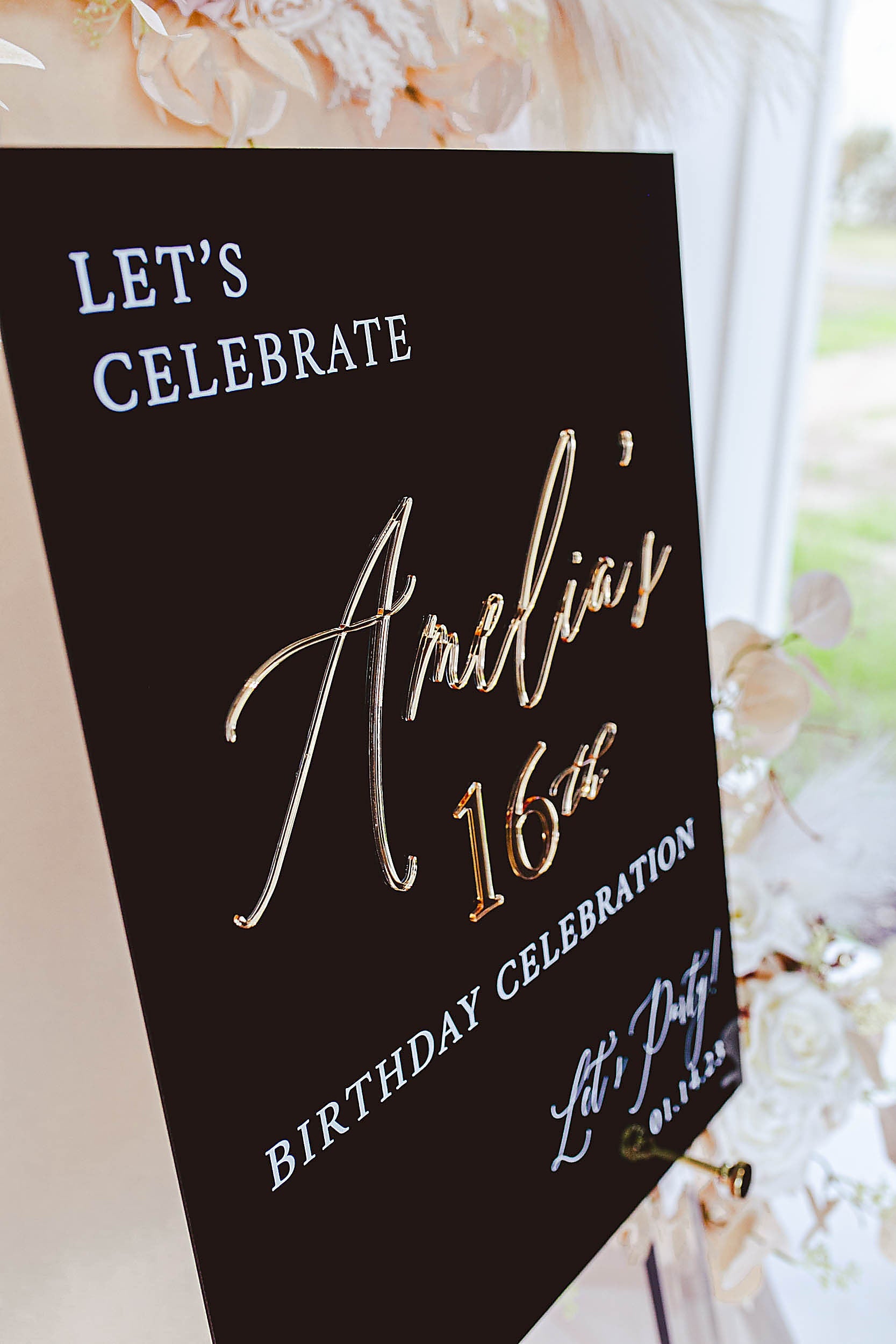 3DF4-ES1 3D Event Entry Signs with Laser Cut Wording - Sign Sizes 18"x24" or 24"x36"