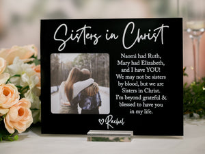 To My Sister In Christ Personalized Name Scripture Verse Encouragement Tile Plaque Christian Gift For Religious Church Bible Study Friend