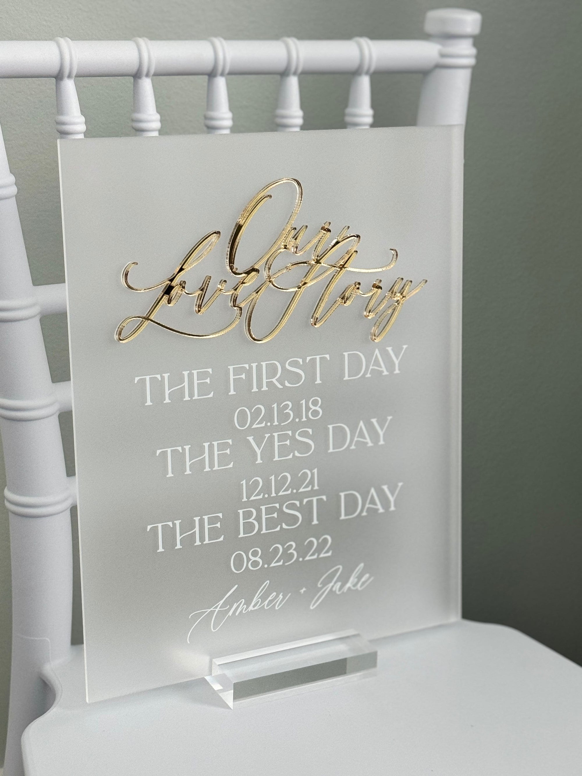 3D Our Love Story First Day Yes Day Best Day 3DF30-AS4
