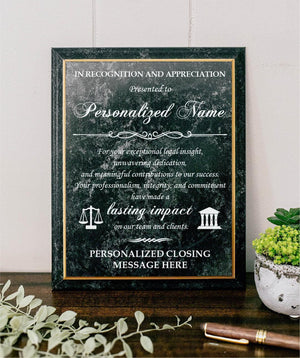 In Recognition and Appreciation Wooden Plaque Gift
