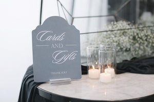 Acrylic Wedding Sign Set - Elegant Arch Guest Book and Gift Bundle