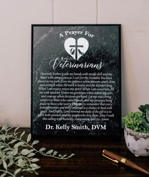 Veterinarian's Prayer Plaque