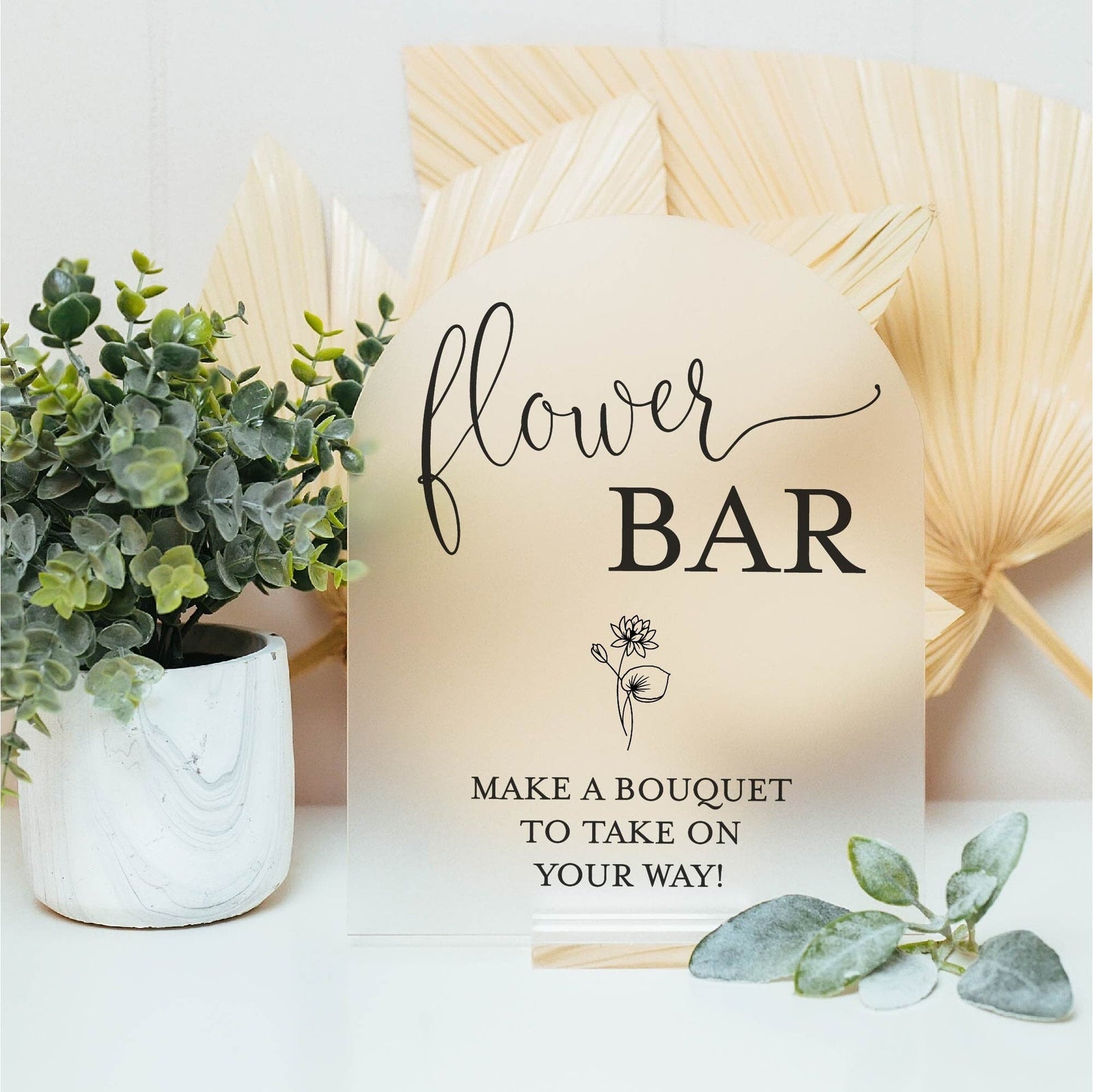 F13-AS1 ARCH Flower Bar Make a Bouquet