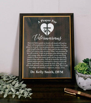 Veterinarian's Prayer Plaque