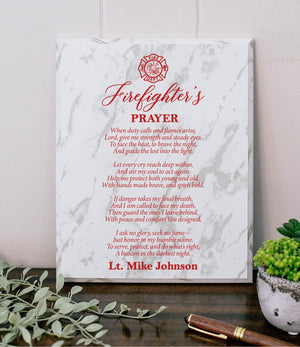 Firefighter’s Prayer Plaque