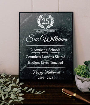 TEACHER Retirement Plaque Award For School Farewell Party