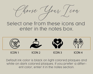 Personalized Family Caregiver Thank You Plaque