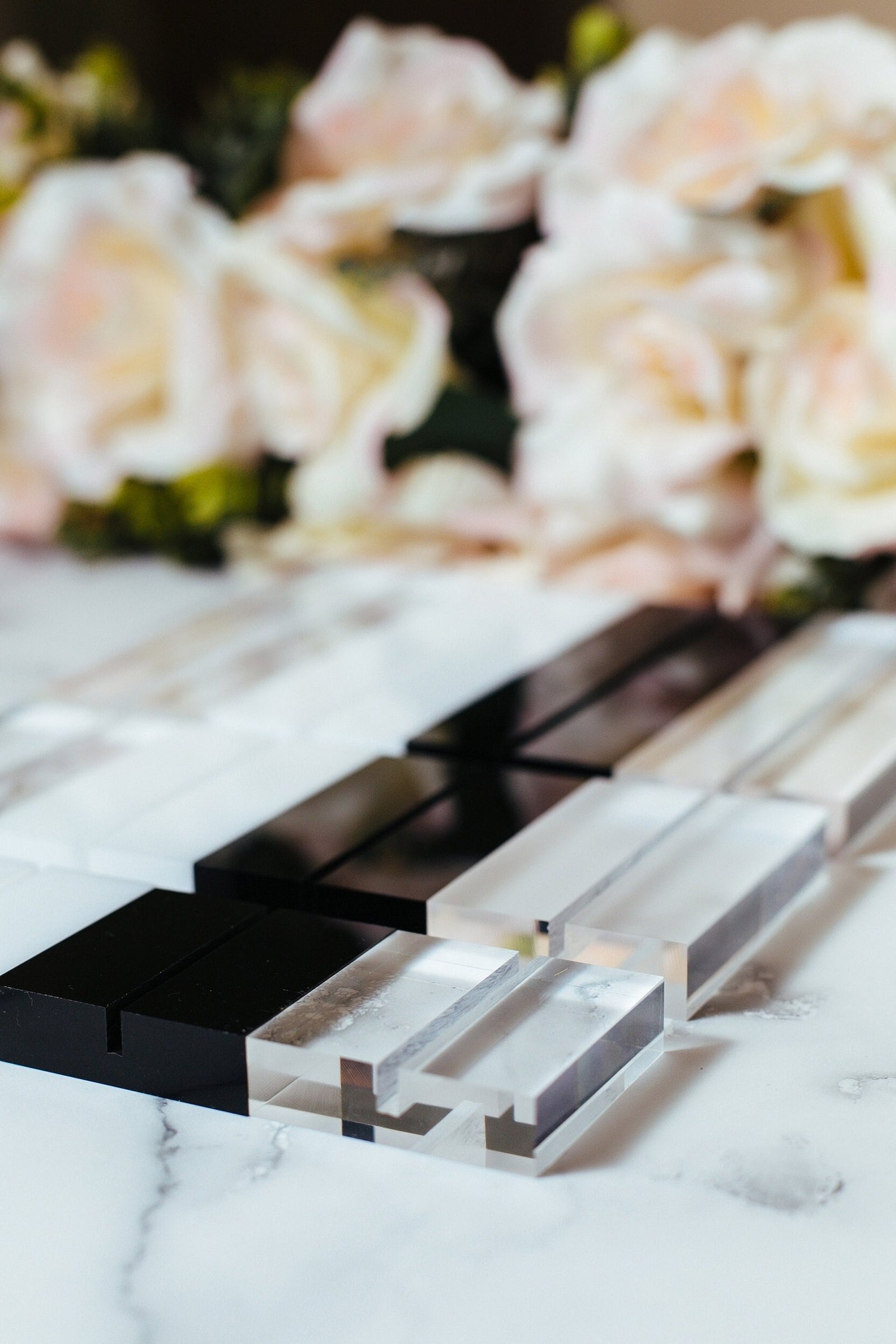 Acrylic Sign BLOCK Stand Card Display Holders, Clear Stands for Acrylic Signs