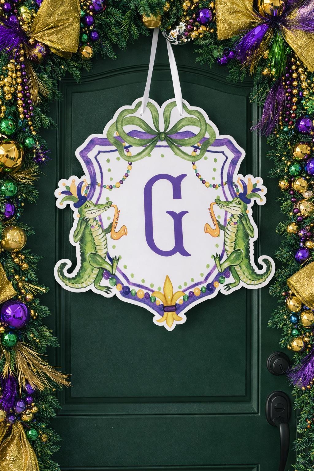 Mardi Gras Door Hanger