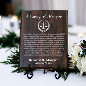 Lawyer's Prayer Plaque
