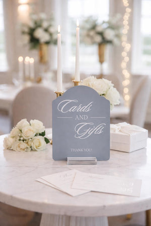 Acrylic Wedding Sign Set - Elegant Arch Guest Book and Gift Bundle