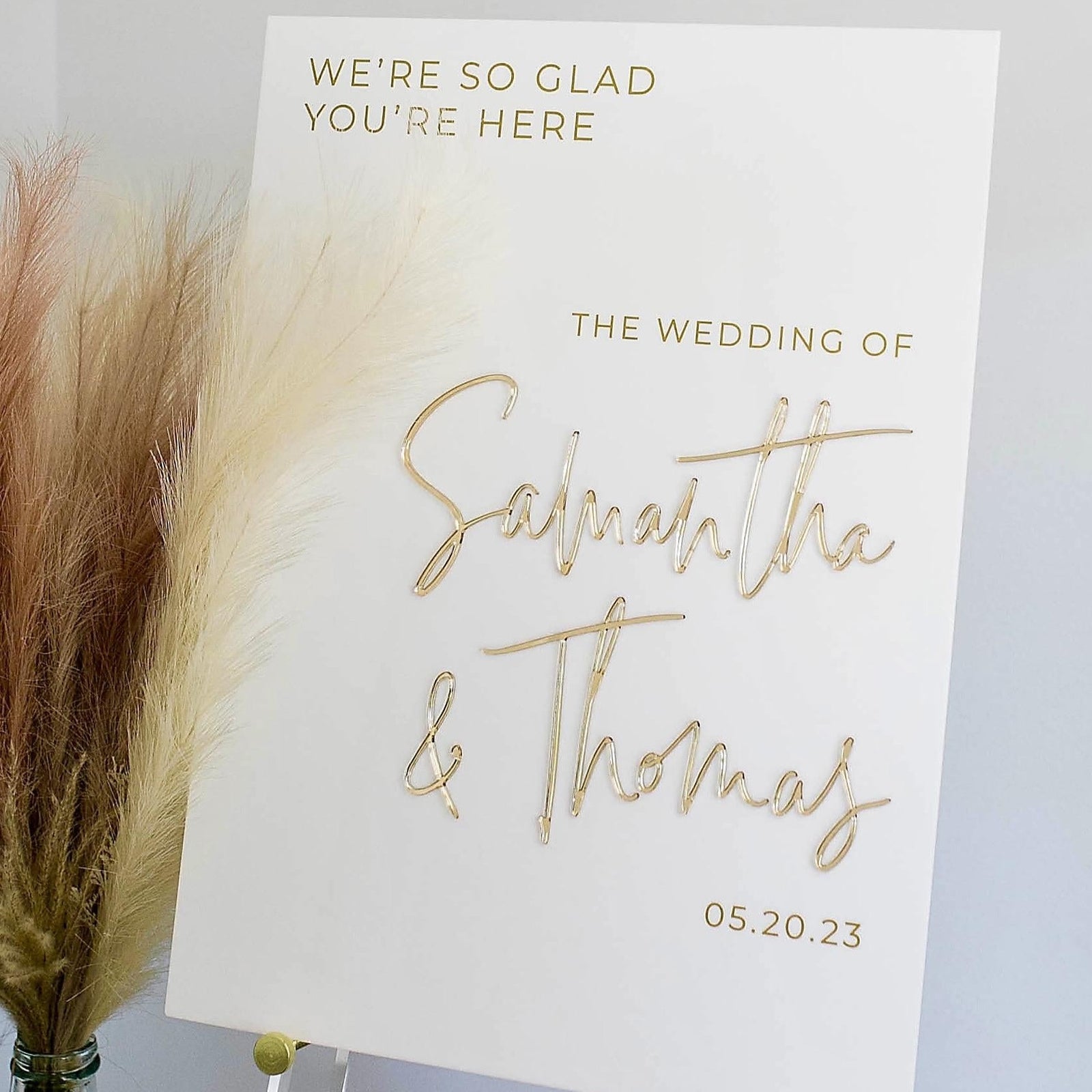 DESIGN 1 3D Event Entry Signs with Laser Cut Wording - Sign Sizes 18"x24" or 24"x36" 3D-WWSD