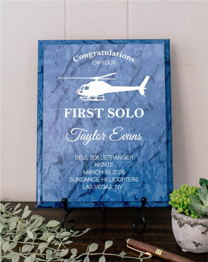CHOOSE Your Icon First Solo Flight Plaque