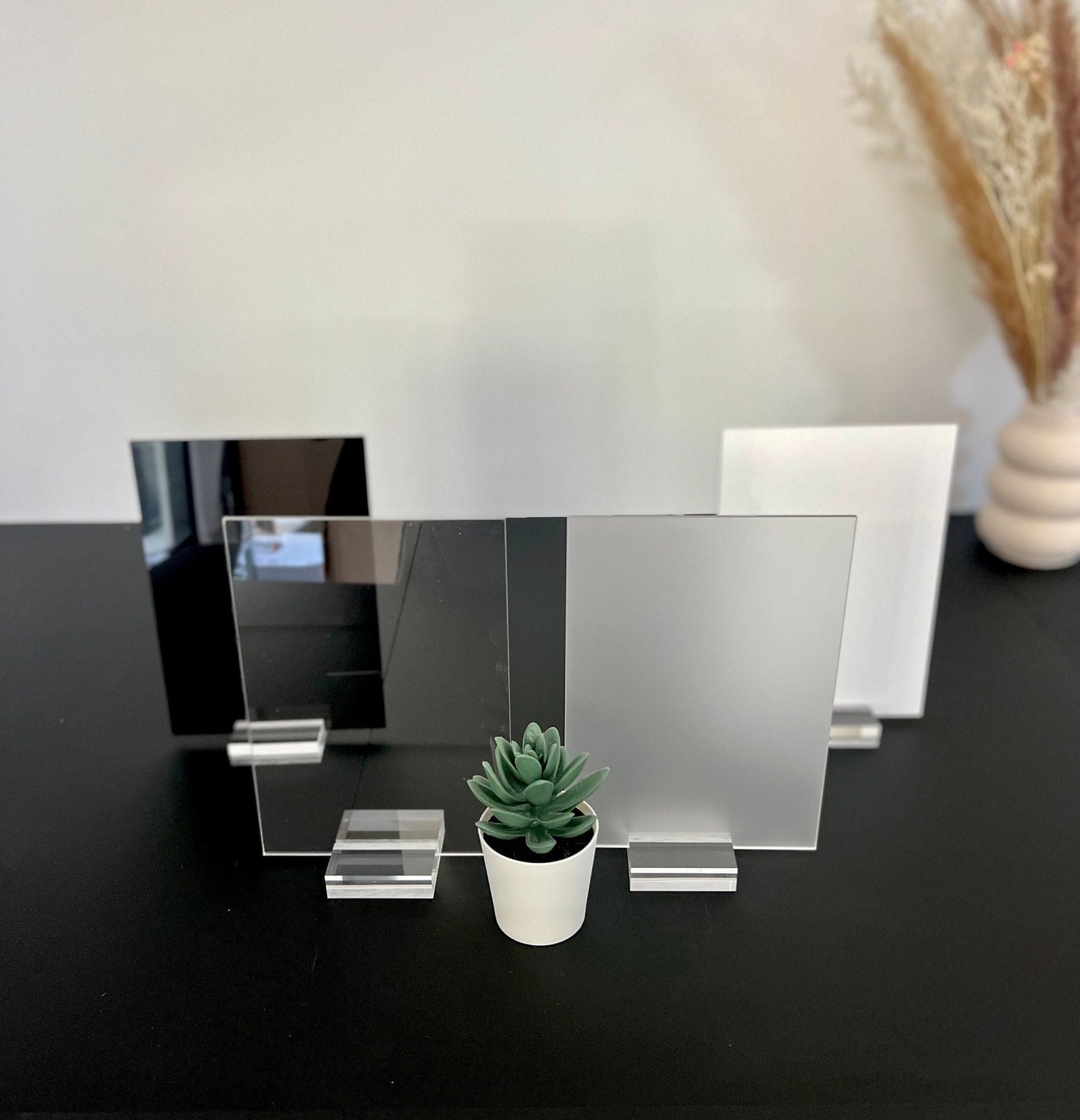 18x26 - 24x36 Clear, Frosted, White and Black Acrylic Blank Stock Sheet Lucite Wedding Signs | DIY Perspex Blanks | Wholesale Craft Supply