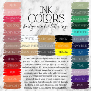 a poster with different colors on it