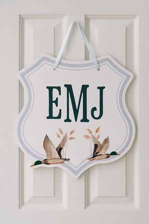 Mallard Duck Newborn Baby Hospital Door Hanger