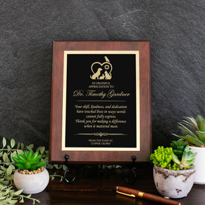 VET Engraved Plaque Retirement Gift