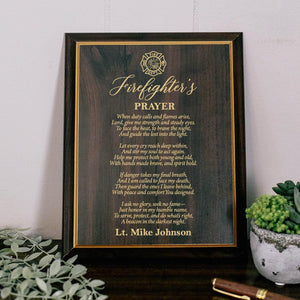 Firefighter’s Prayer Plaque