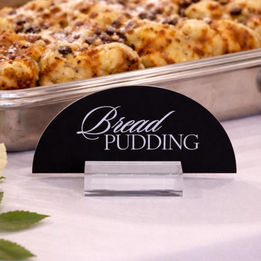 Acrylic Buffet Signs - Wedding Buffet Signs with Dessert Table Labels