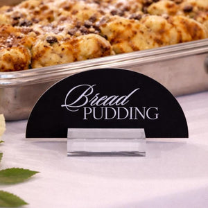 Acrylic Buffet Signs - Wedding Buffet Signs with Dessert Table Labels