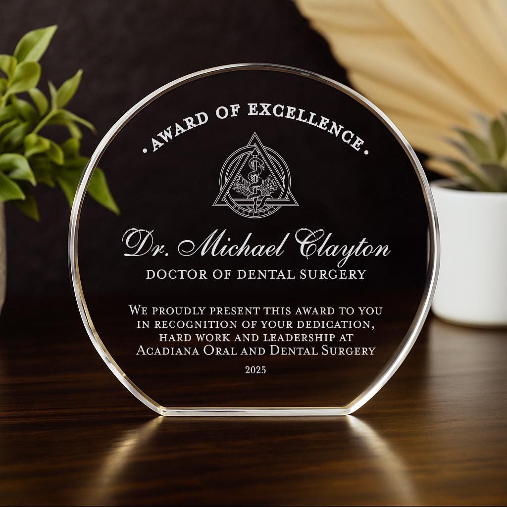 Dental Surgery Award of Excellence Gift