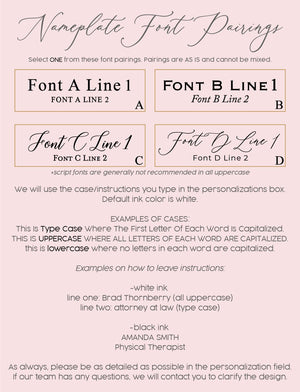 Physician MD Doctor Caduceus Glass Office Name Plate GNP-CAD