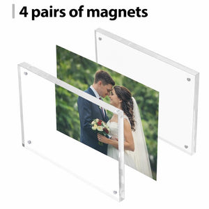 Personalized Baptism Confirmation First Communion Gift, Religious Acrylic Magnetic Photo Frame Block