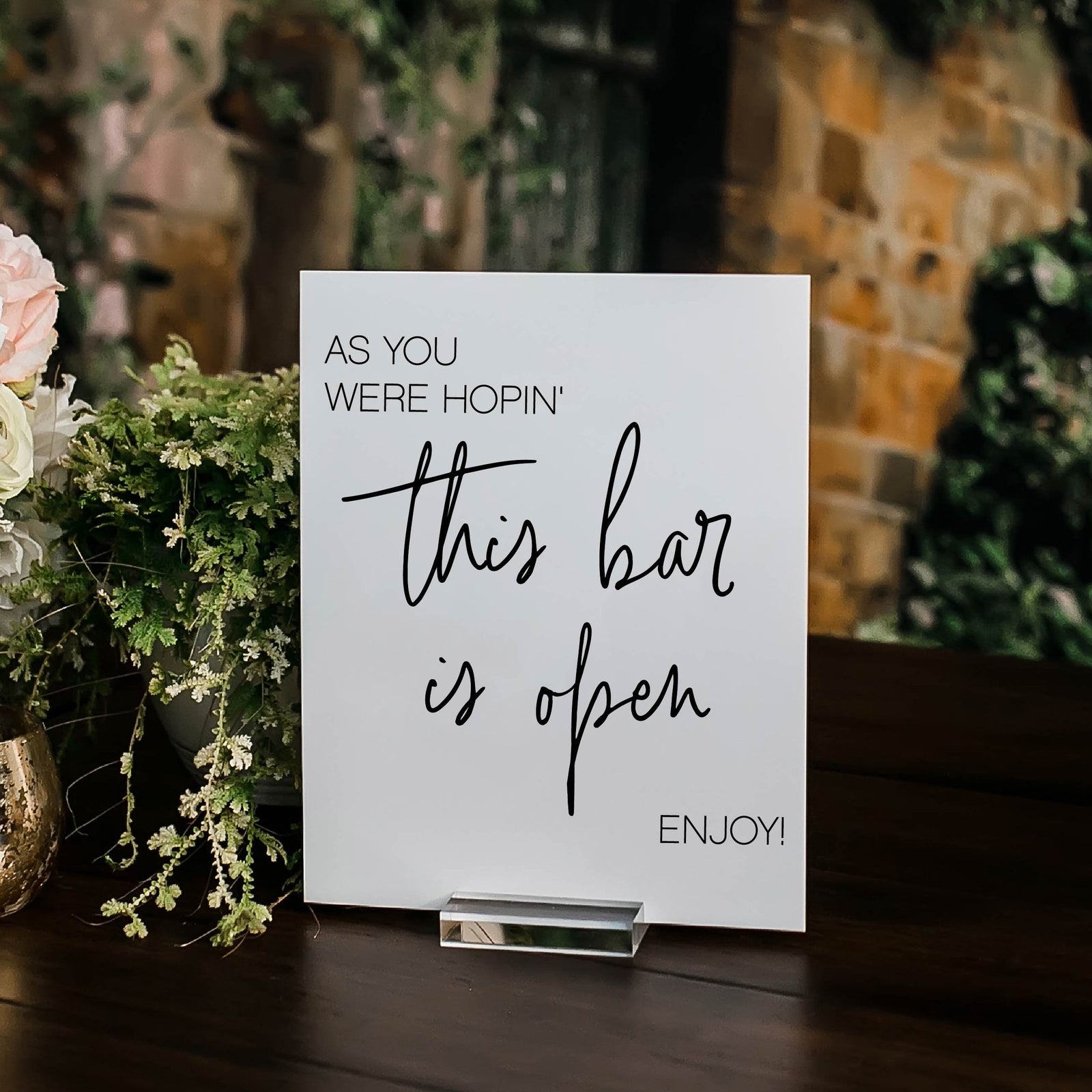 S3-AS57 As You Were Hopin' This Bar is Open