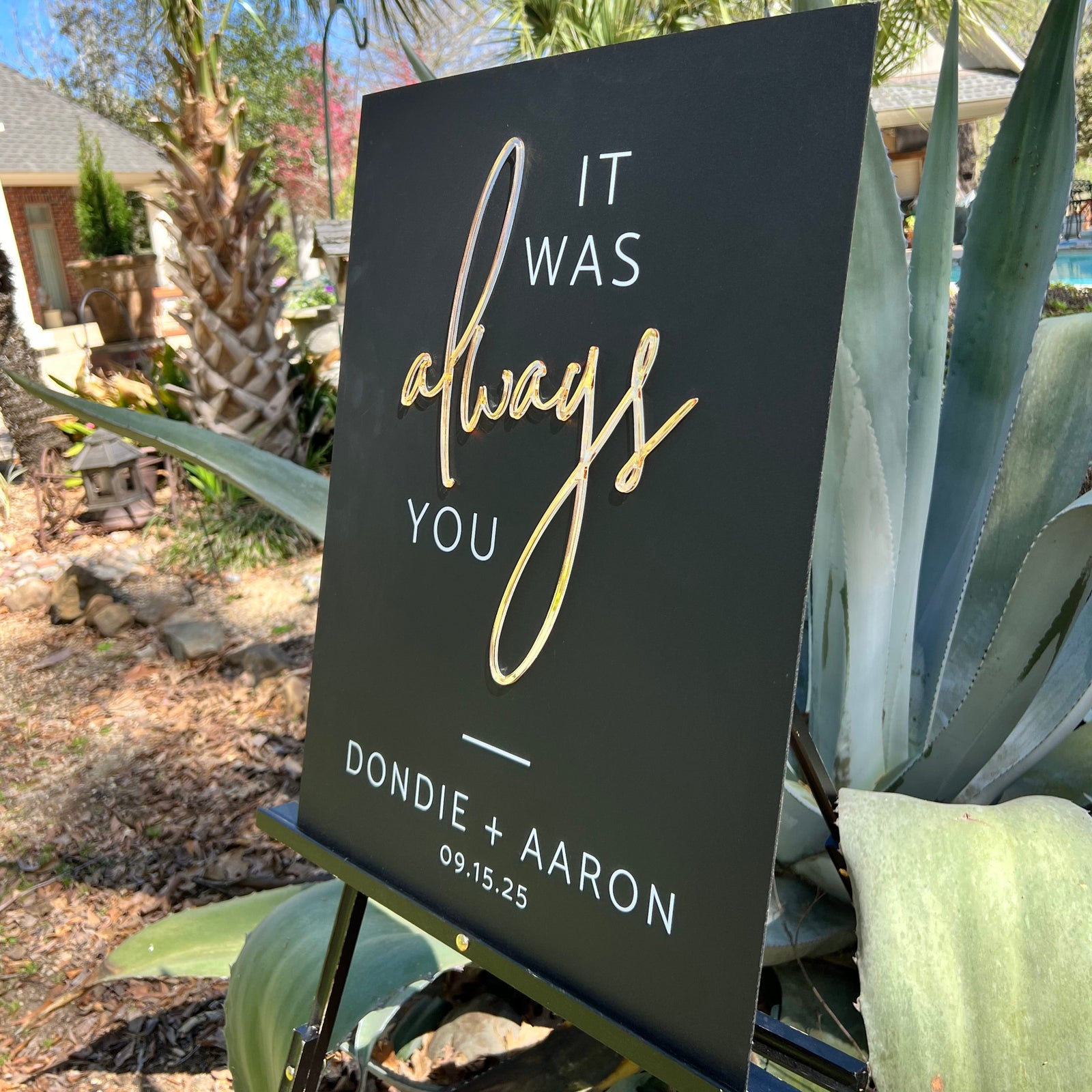 3DF3-ES2 3D Event Entry Signs with Laser Cut Wording - Sign Sizes 18"x24" or 24"x36"