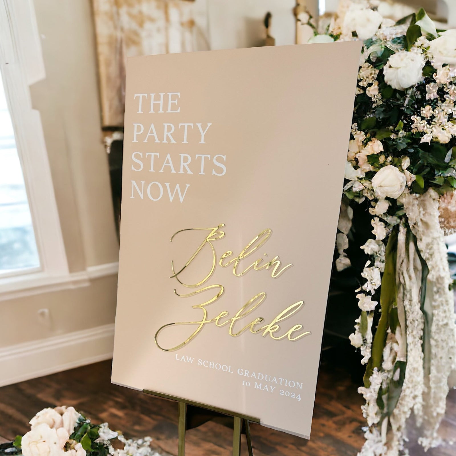 E4-ES8 3D Event Entry Signs with Laser Cut Wording - Sign Sizes 18"x24" or 24"x36"