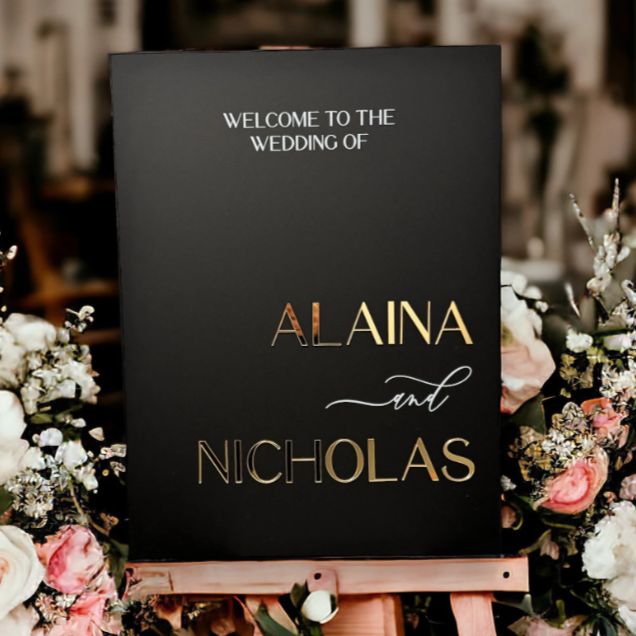 3DF37-ES2 3D Event Entry Signs with Laser Cut Wording - Sign Sizes 18"x24" or 24"x36"