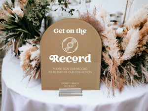 Wedding Acrylic Signs Retro Groovy 60s 70s Sign Bundle For Guestbook Gifts And Cards