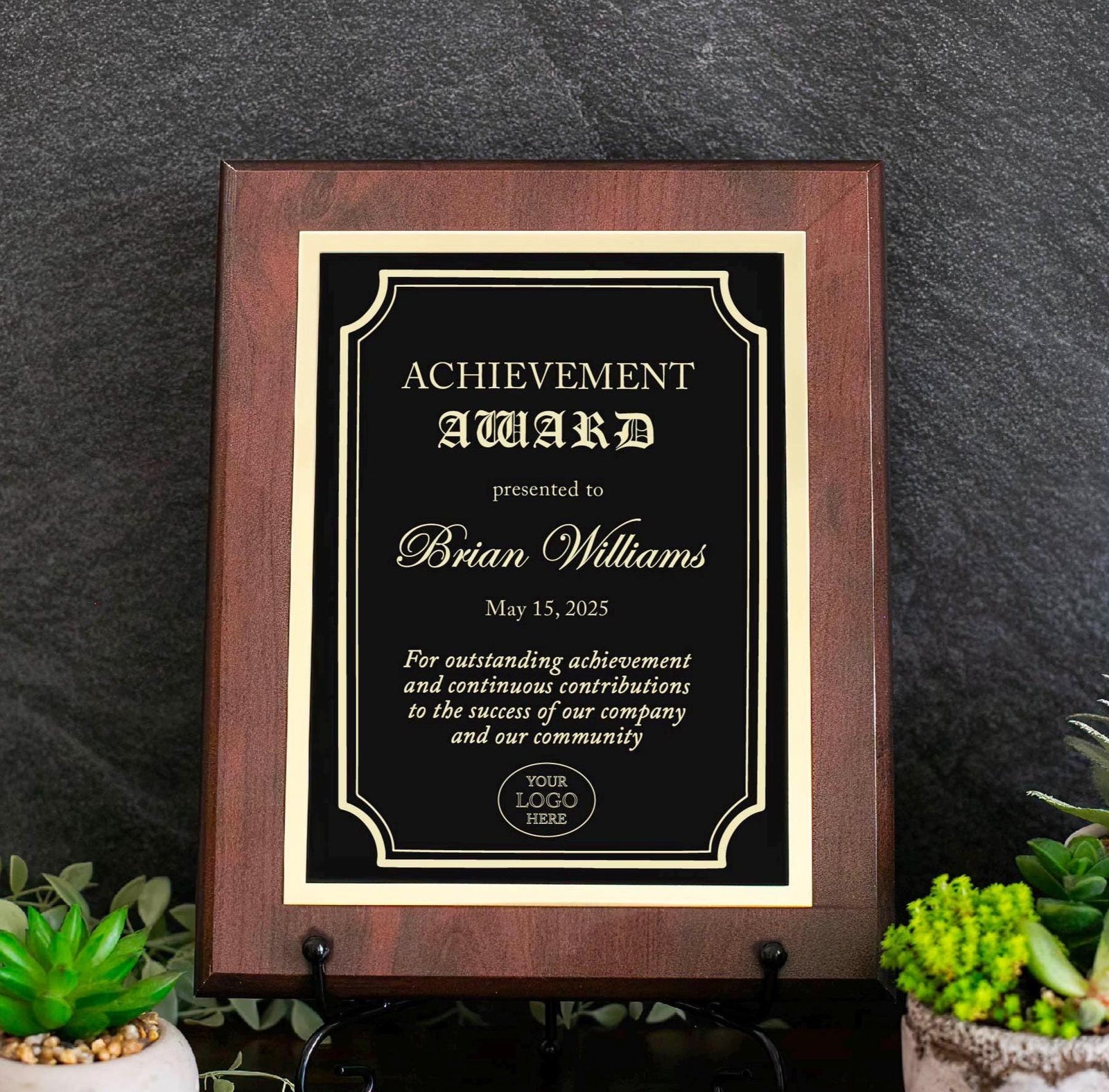 ENGRAVED Award Recognition Plaque