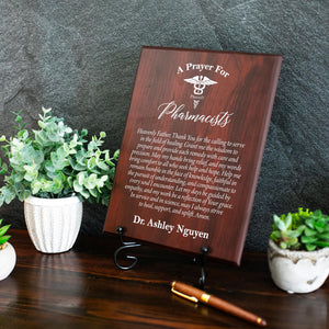 A Pharmacist's Prayer Plaque