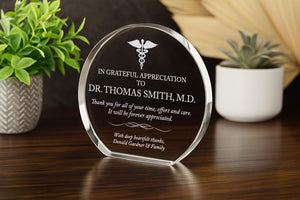 Doctor Appreciation Crystal Award Gift