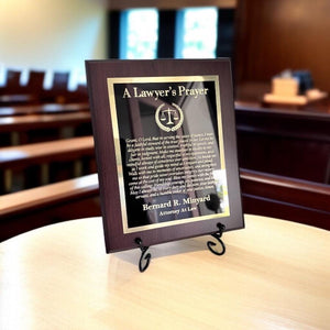 ENGRAVED Lawyer's Prayer Plaque
