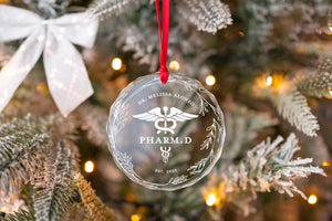 PharmD Christmas Ornament – Pharmacy Graduation Keepsake Holiday Decoration