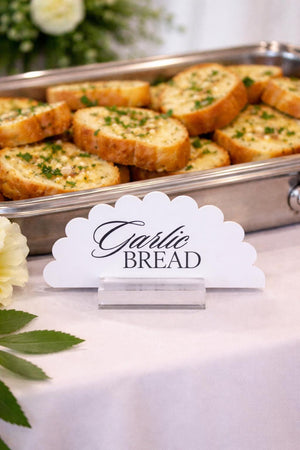 Acrylic Buffet Signs - Wedding Buffet Signs with Dessert Table Labels