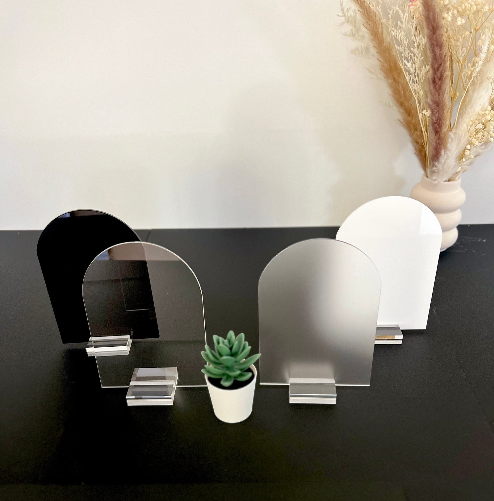 ARCH 18x26 - 24x36 Shaped Clear, Frosted, White and Black Acrylic Blank Stock Sheet Lucite Wedding Signs | DIY Perspex Blanks | Wholesale Craft Supply