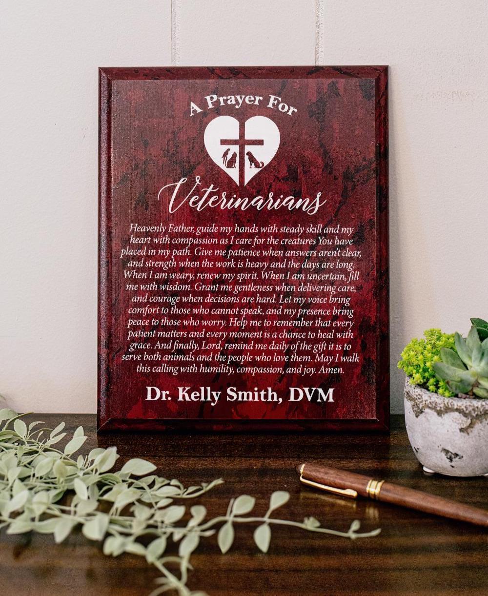 Veterinarian's Prayer Plaque