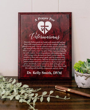 Veterinarian's Prayer Plaque