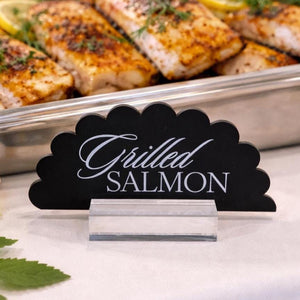 Acrylic Buffet Signs - Wedding Buffet Signs with Dessert Table Labels