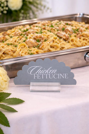 Acrylic Buffet Signs - Wedding Buffet Signs with Dessert Table Labels