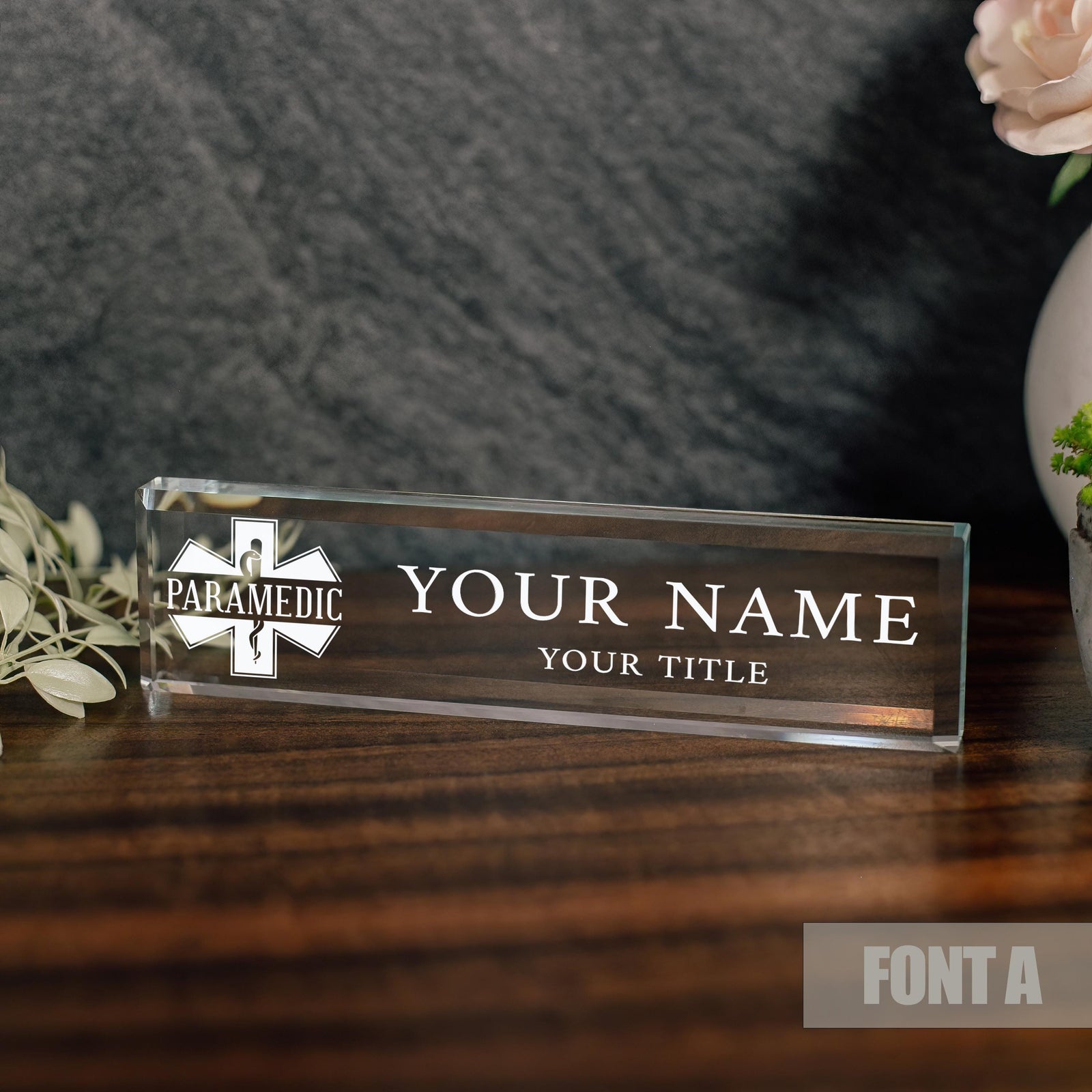 Paramedic Desk Name Plate