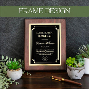 ENGRAVED Award Recognition Plaque
