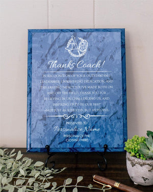 BASEBALL Coach Appreciation Award Varsity Sports High School Teacher Recognition Plaque