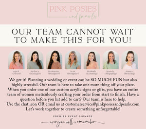 a flyer for a pink posies and posies event